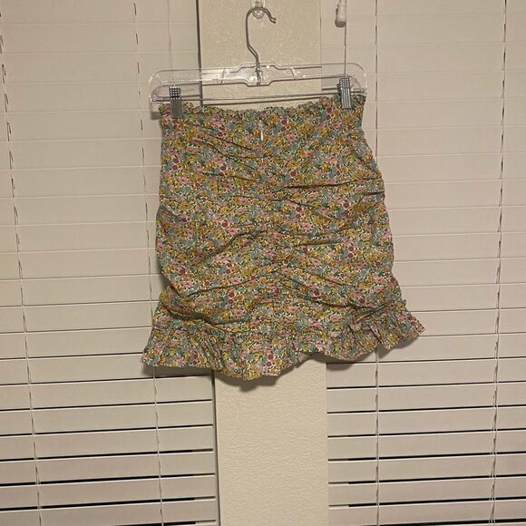 NWT For Love and Lemons Raleigh Mini Skirt in Blue - Picture 7 of 7